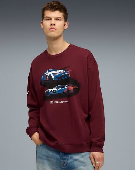 Puma Men Graphic Print Relaxed Fit Sweatshirt