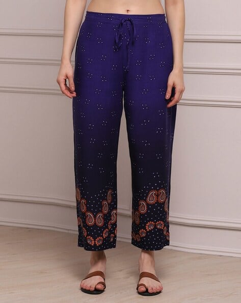 Biba Paisley Print Palazzo with Drawstring Waist