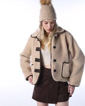 Women Regular Fit Bomber Jacket-image-7
