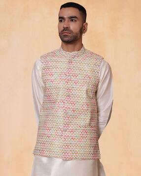 jompers Men Ethnic Wear Button Closure Nehru Jacket-picture-22
