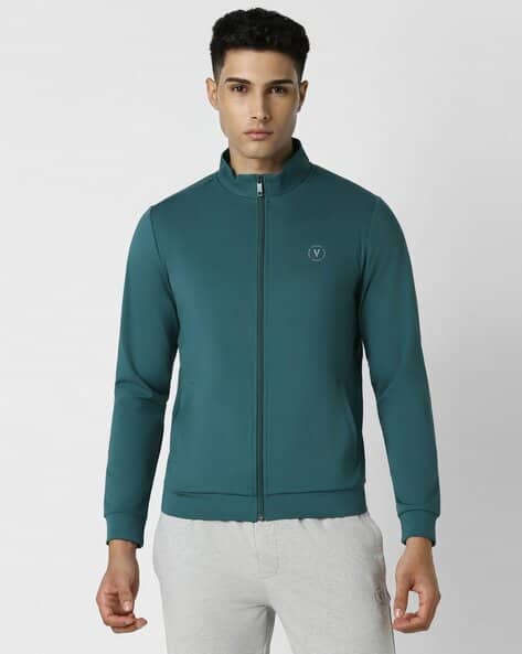 VANHEUSEN FLEX Men Regular Fit Zip-Front Bomber Jacket
