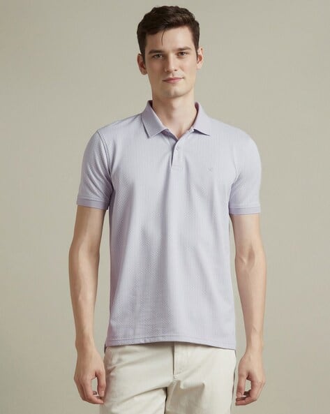 LOUIS PHILIPPE Men Printed Regular Fit Polo T-Shirt