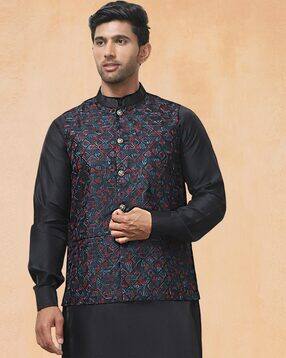 jompers Men Ethnic Wear Button Closure Nehru Jacket-picture-36