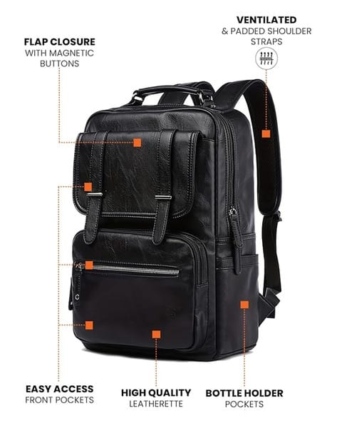 Buy FUR JADEN Men Laptop Backpack with Mult Online | Ajio.com