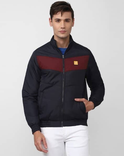 VAN HEUSEN Men Colourblock Regular Fit Track Jacket