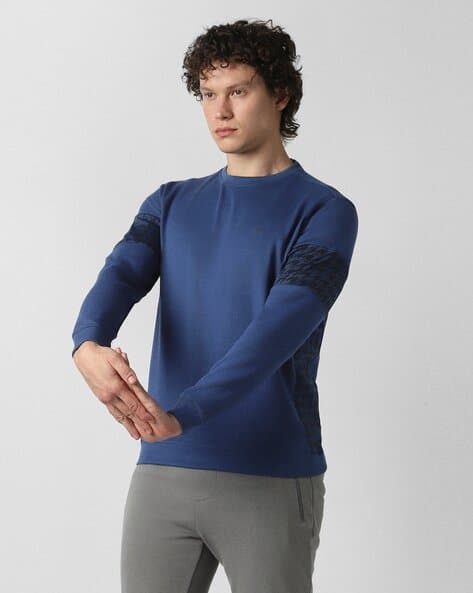 VANHEUSEN FLEX Men Printed Regular Fit Sweatshirt