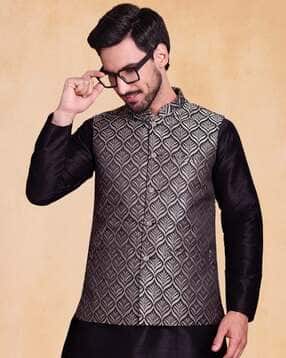 jompers Men Ethnic Wear Button Closure Nehru Jacket-picture-31