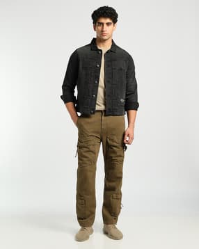 altheory by azorte Washed Regular Fit Trucker Jacket-picture-27