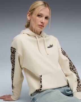 puma Women Logo Print Relaxed Fit Hoodie-picture-45