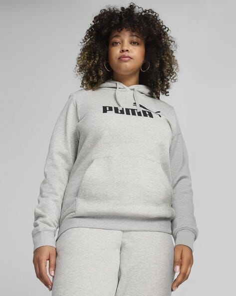 Puma Women Logo Print Regular Fit Hoodie
