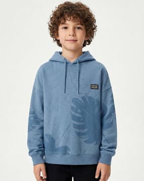 codez Boys Leaf Print Oversized Fit Hoodie-picture-25