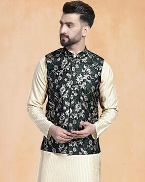 jompers Men Ethnic Wear Button Closure Nehru Jacket-picture-26