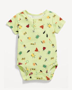 Printed Cotton Bodysuit-image-4