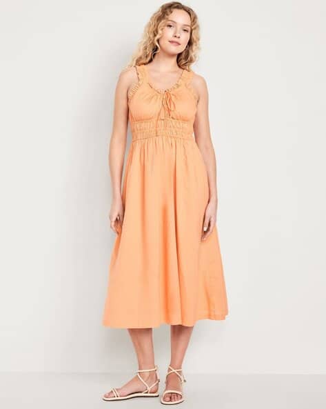 Buy Peach Dresses for Women by OLD NAVY Online | Ajio.com