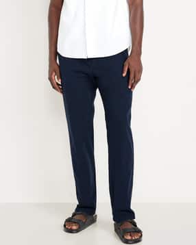 old navy Men Straight Fit Flat-Front Trousers-picture-52