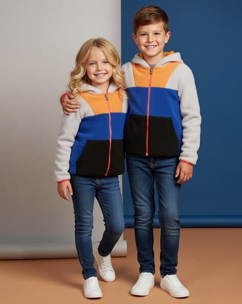 Colourblock Hoodie with Insert Pockets