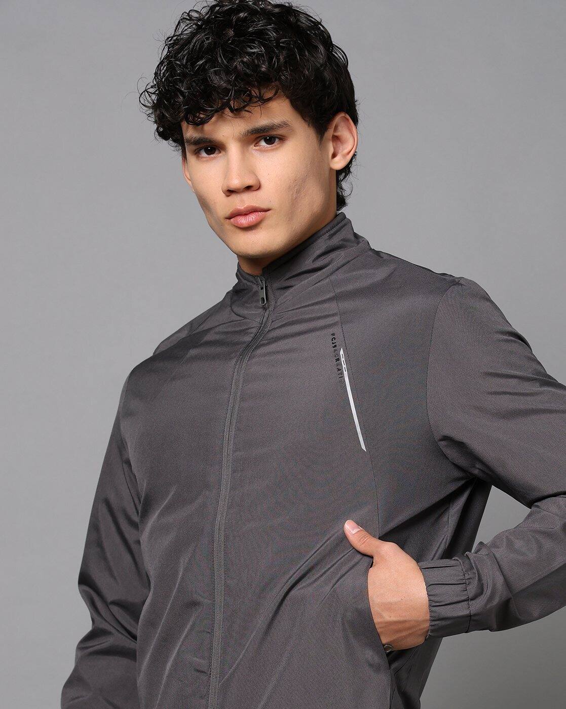 Buy Fort Collins Men Zip-Front Slim Fit Windch Online | Ajio.com