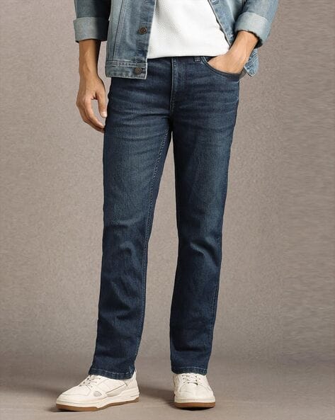 LOUIS PHILIPPE Men Slim Mid-Rise Mid-Wash Jeans
