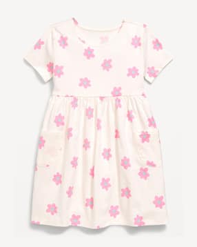 old navy Girls Floral Print Fit & Flare Dress-picture-10