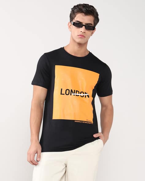 Buy Jet Black Tshirts for Men by LEE COOPER Online | Ajio.com
