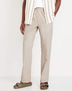 old navy Men Straight Fit Flat-Front Trousers-picture-53
