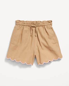 old navy Girls Scalloped Regular Fit Woven Shorts-picture-13