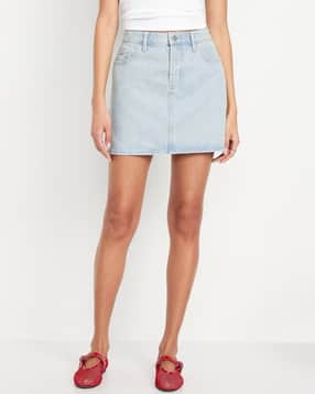 old navy Women Washed Mini Straight Skirt-picture-38
