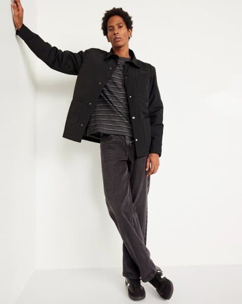 ジャケット・アウター OLD NAVY Wool Jacket Black s Buy Black Jackets & Coats for Men by OLD NAVY Online | Ajio.com
