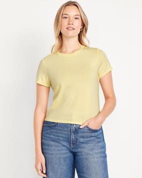 old navy Women Fitted Crew-Neck T-Shirt-picture-48