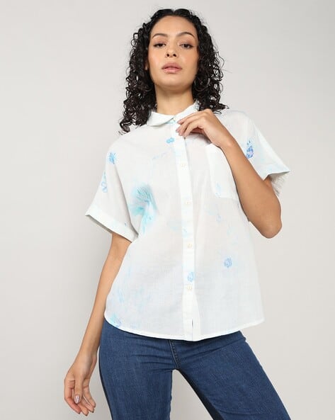 Lee Cooper Women All-Over Print Relaxed Fit Shirt