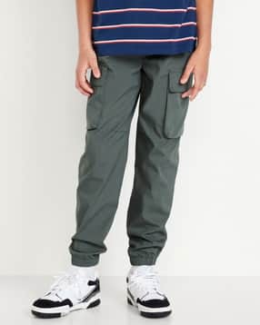 Boys Cargo Joggers with Drawstring Waist-image-8