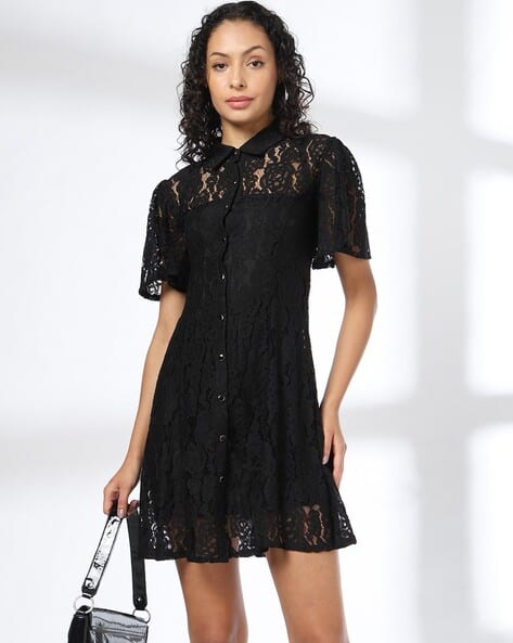 RIO Women Lace A-Line Dress