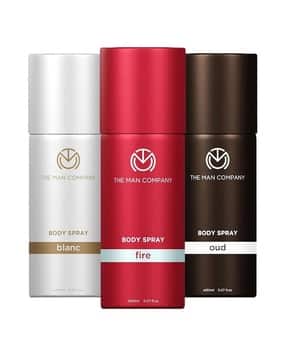 the man company Pack of 3 Oud  Fire  Blanc Body Spray Combo Pack for Men-picture-13