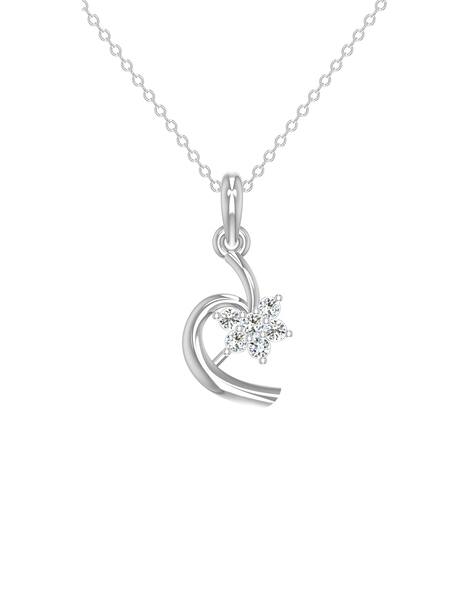 Avsar Women White Gold Kajal Diamond-Studded Pendant