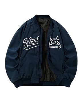poshax Men Typographic Print Regular Fit Jacket-picture-47