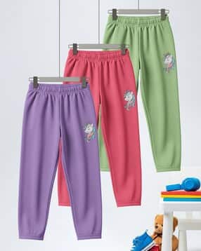 hellcat Girls Pack of 3 Printed Straight Track Pants-picture-50