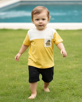 mini klub Boys Colourblocked Relaxed Fit Crew-Neck T-Shirt-picture-25