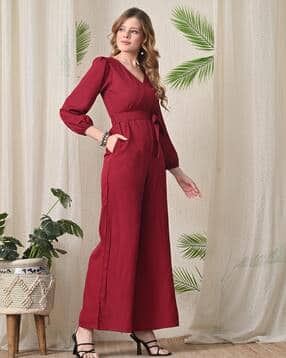 leia Women Printed V-Neck Jumpsuit-picture-46