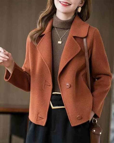 Women Regular Fit Blazers with Button-Closure