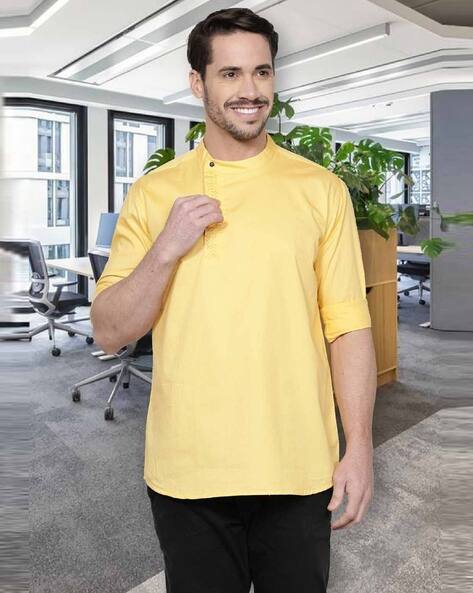 Kuons Avenue Men Tailored Fit Short Kurta