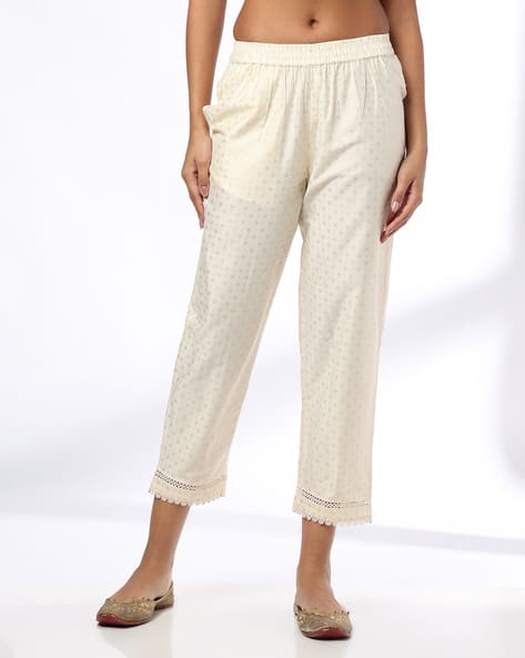 AVAASA MIX N' MATCH Women Geometric Print Straight Fit Pants