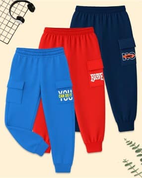 kuchipoo Boys Relaxed Fit Mid-Rise Cargo Joggers-picture-20