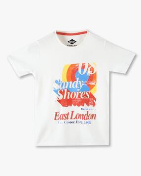 lee cooper Boys Typographic Print Regular Fit Cotton Round-Neck T-Shirt-picture-23