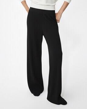 Men Relaxed Fit Trousers with Elasticated Waist