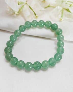 inari shines Unisex Sterling Silver Aventurine Stone Bracelet-picture-12
