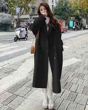 Women Regular Fit Peacoat with Button-Closure