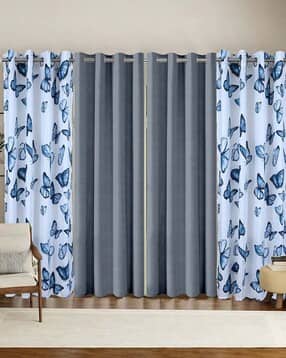 cortina eyelet curtain Printed Pack of 2 Window Curtain with Eyelets Header-picture-23