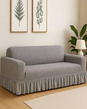 cortina eyelet curtain Stretch Bubble Sofa Slipcover -picture-32