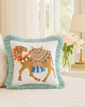 throw pillow Fringe Camel Cushion Cover-picture-22
