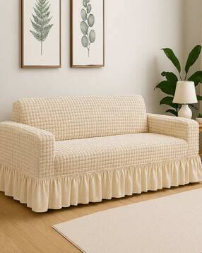 cortina eyelet curtain Stretch Bubble Sofa Slipcover -picture-12
